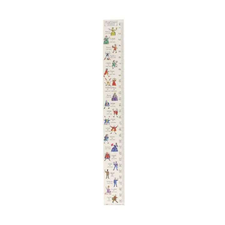 Kings & Queens of England Wooden Ruler