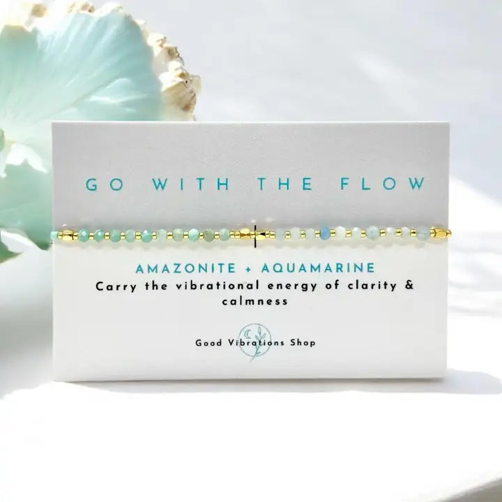 Go with the Flow ⎮ Gemstone Intention Bracelet