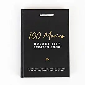 100 Movies Bucket List Scratch Book