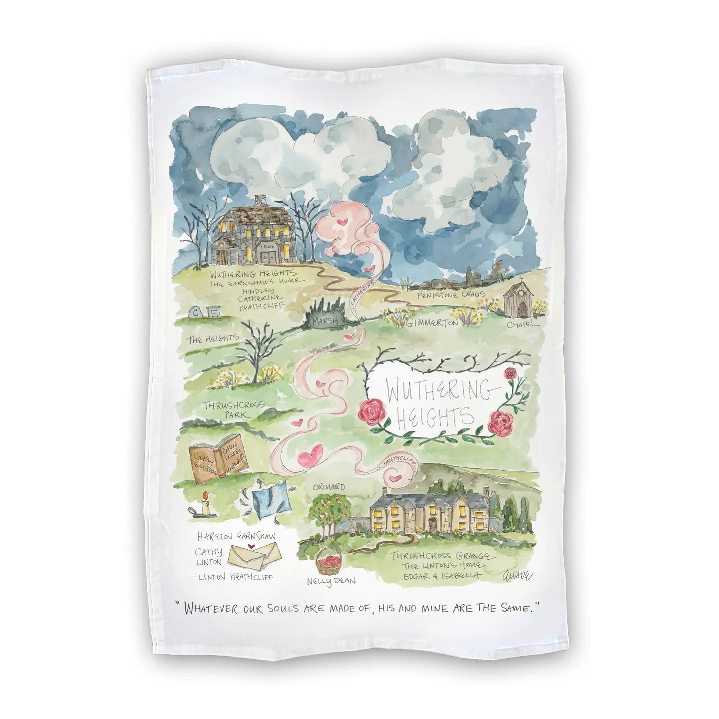 Map Tea Towels