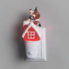 Roman Lights Santa on Roof Swirl Night-Light