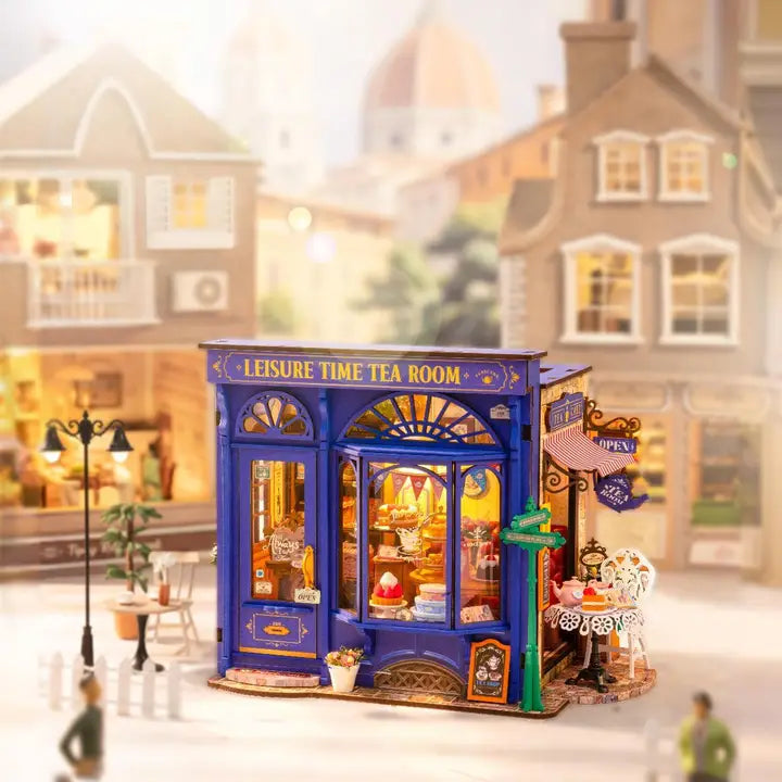 DIY Miniature House Kit: Leisure Time Tea Room