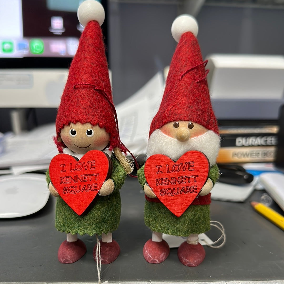Ornaments Gnome- I Love Kennett