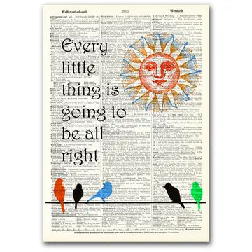 Vintage Dictionary Art