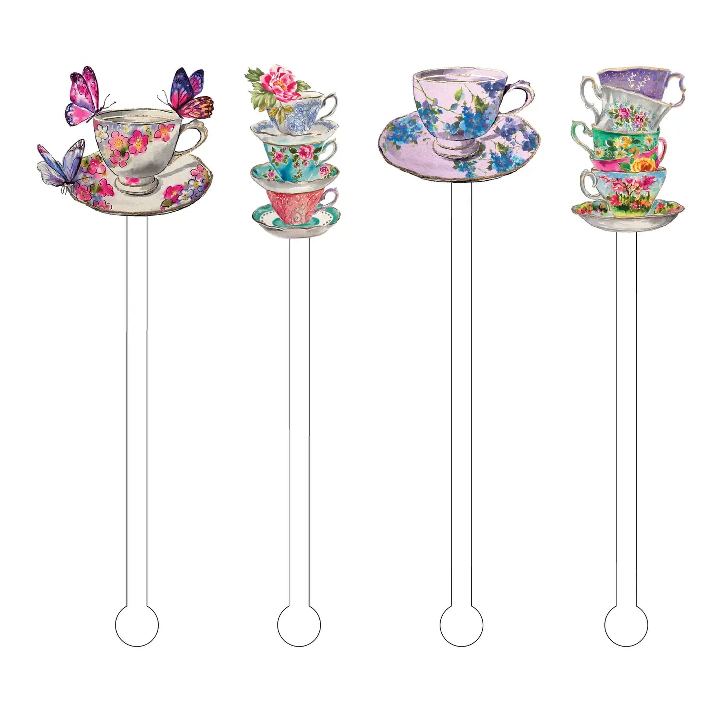Holiday Acrylic Sticks - Drink Stirrers