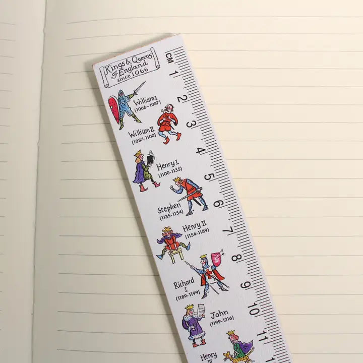 Kings & Queens of England Wooden Ruler