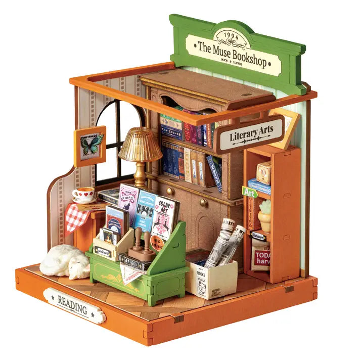 DIY Miniature House Kit: The Muse Bookshop