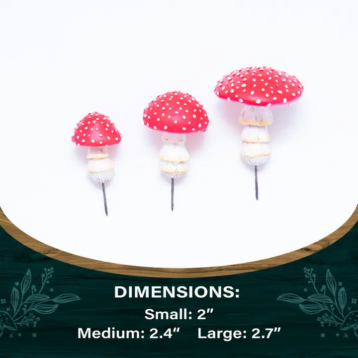 Mushrooms for Garden (Set of 3)