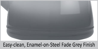 Teakettle-Enamel-on-Steel Lake Teakettle (1.7 Qt.), Fog Grey