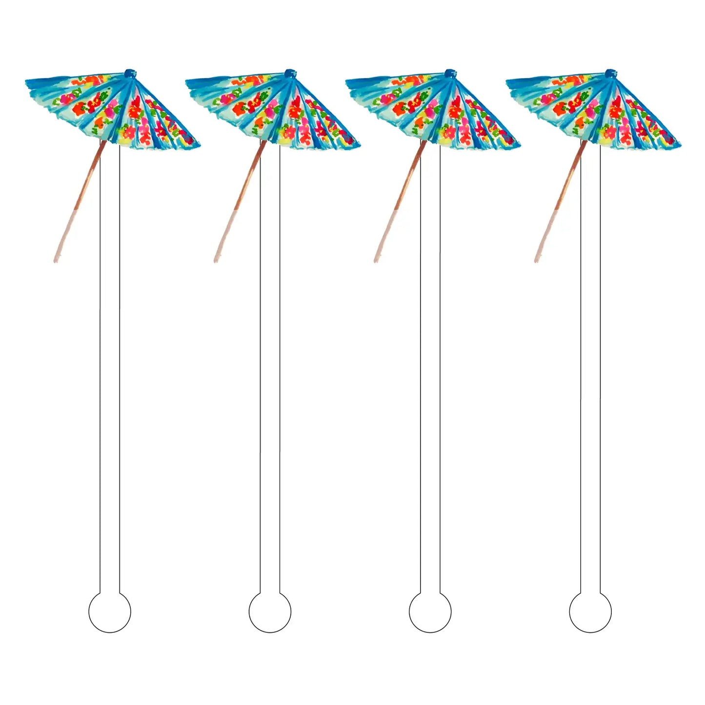 Holiday Acrylic Sticks - Drink Stirrers