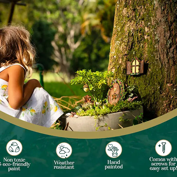 Opening Fairy Door and Window