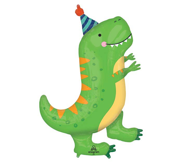 34" PKG DINOMITE T-REX SHAPE BALLOON