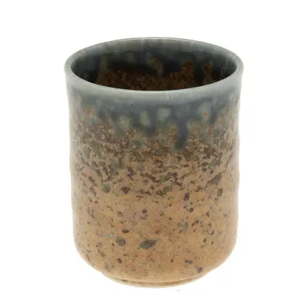Blue Sand Crackle Tea Cup