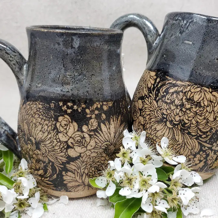 Mug - Flower Garden in Snow Storm (Handmade)