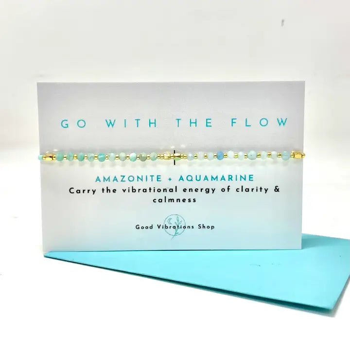 Go with the Flow ⎮ Gemstone Intention Bracelet