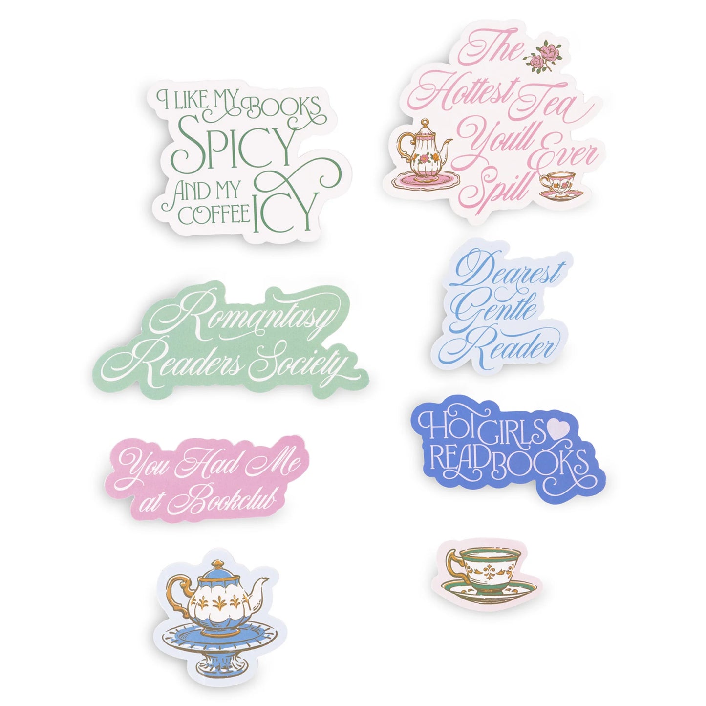Jumbo Sticker Set (Set of 8), High Society