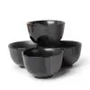 Tea Set - Black Grey Ombre Square