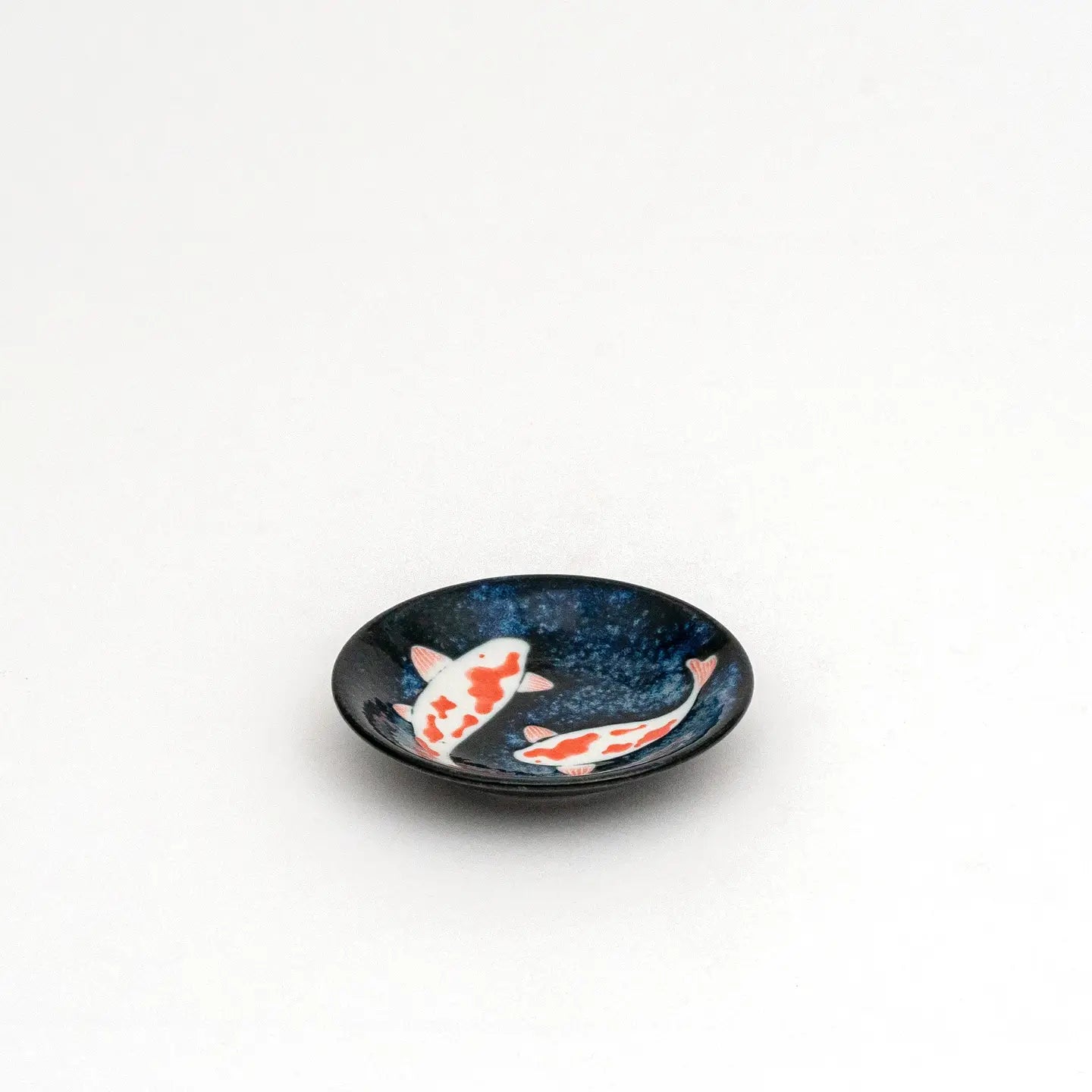 Japanese Mino Ware Koi Fish Small Plate