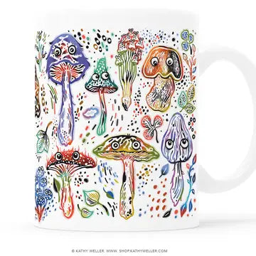 Googly-Eyed Mushrooms Mug - 11oz.
