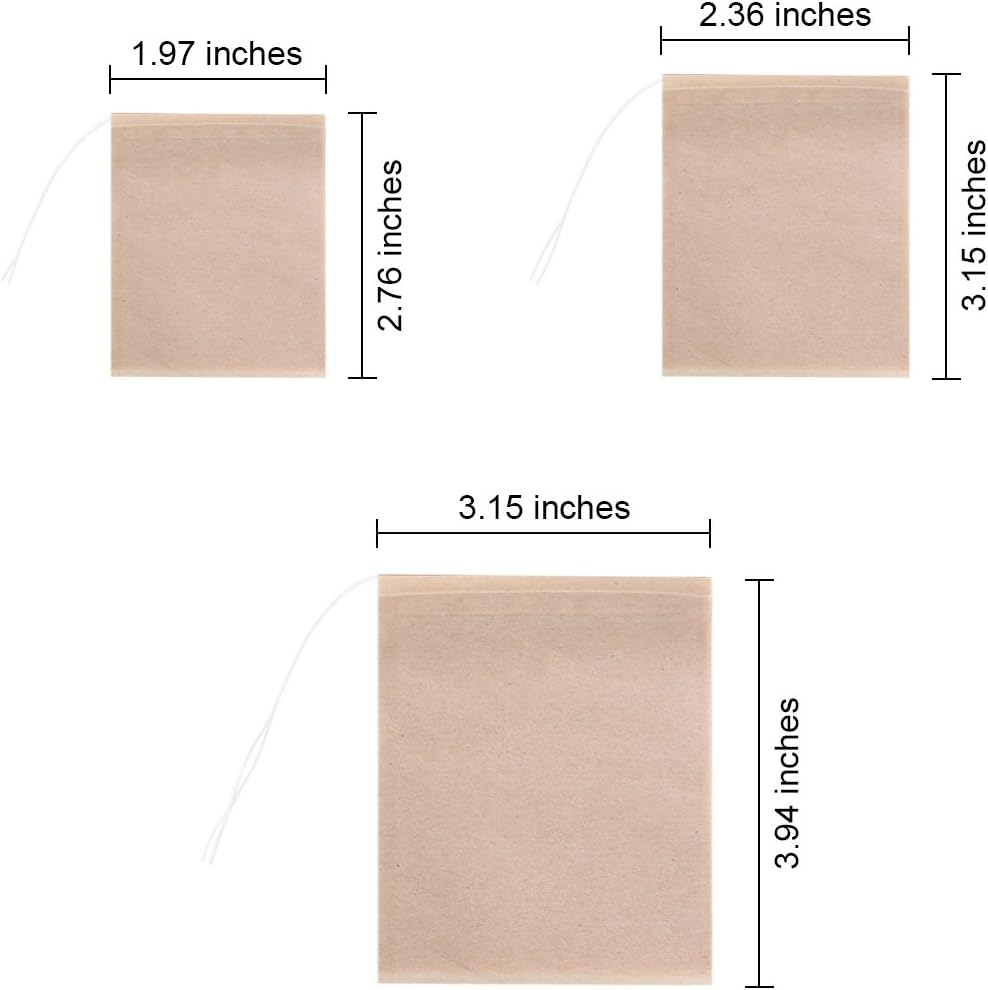 Drawstring Tea Filter Bags (Natural Color)