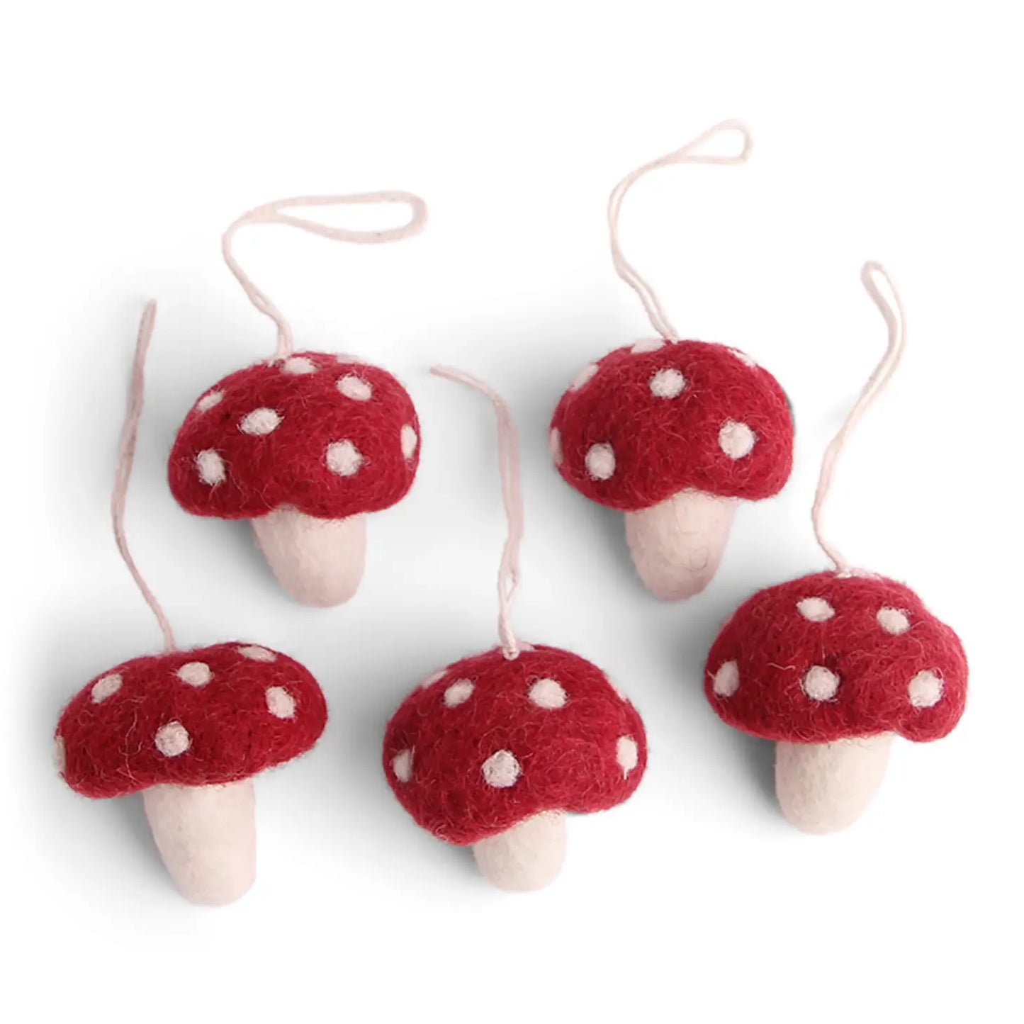 Mushroom Felt Ornament