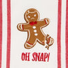 Spicy Gingerbread Embellished Dishtowel