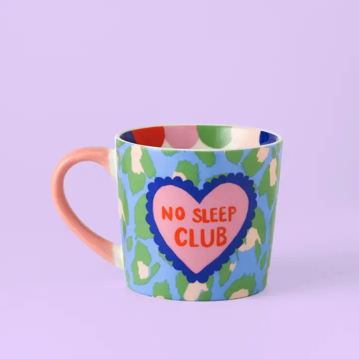 Mug - No Sleep Club Green Leopard