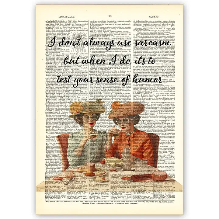 Vintage Dictionary Art