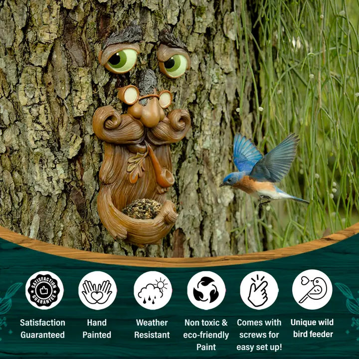 Tree Face - Bird Feeder