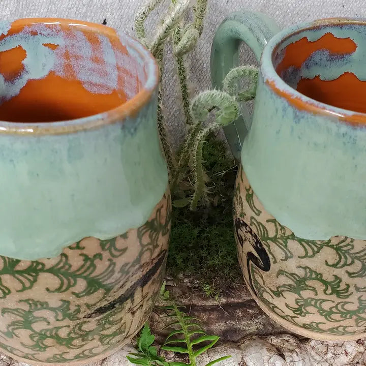 Mug - Mushrooms & Vines (Handmade)