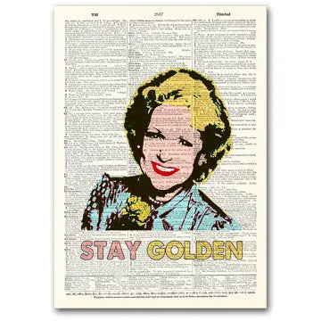 Vintage Dictionary Art