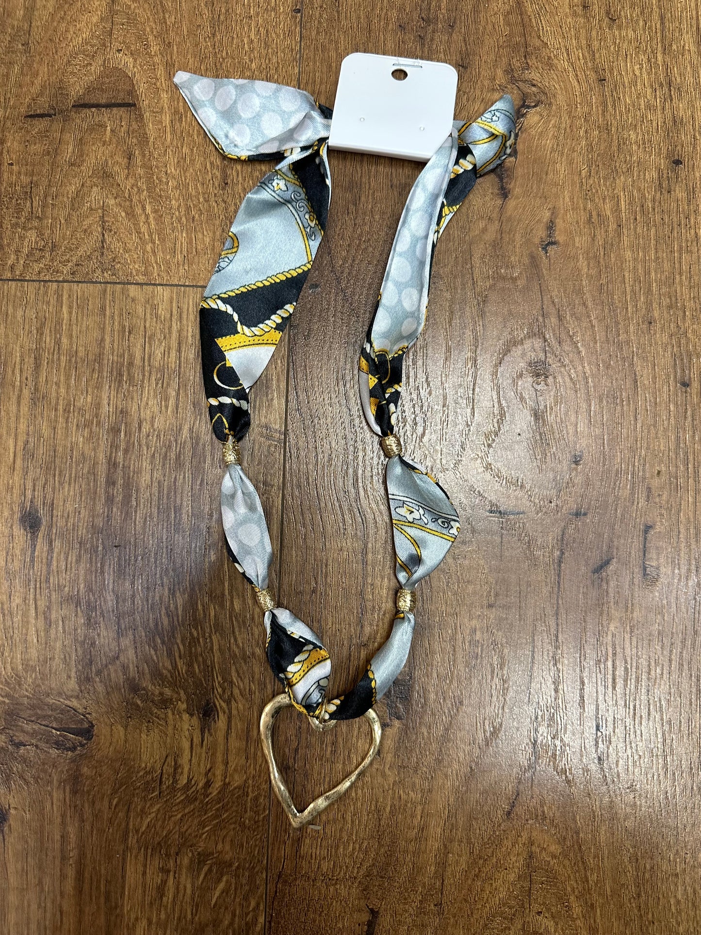 Scarf and Charm Necklace