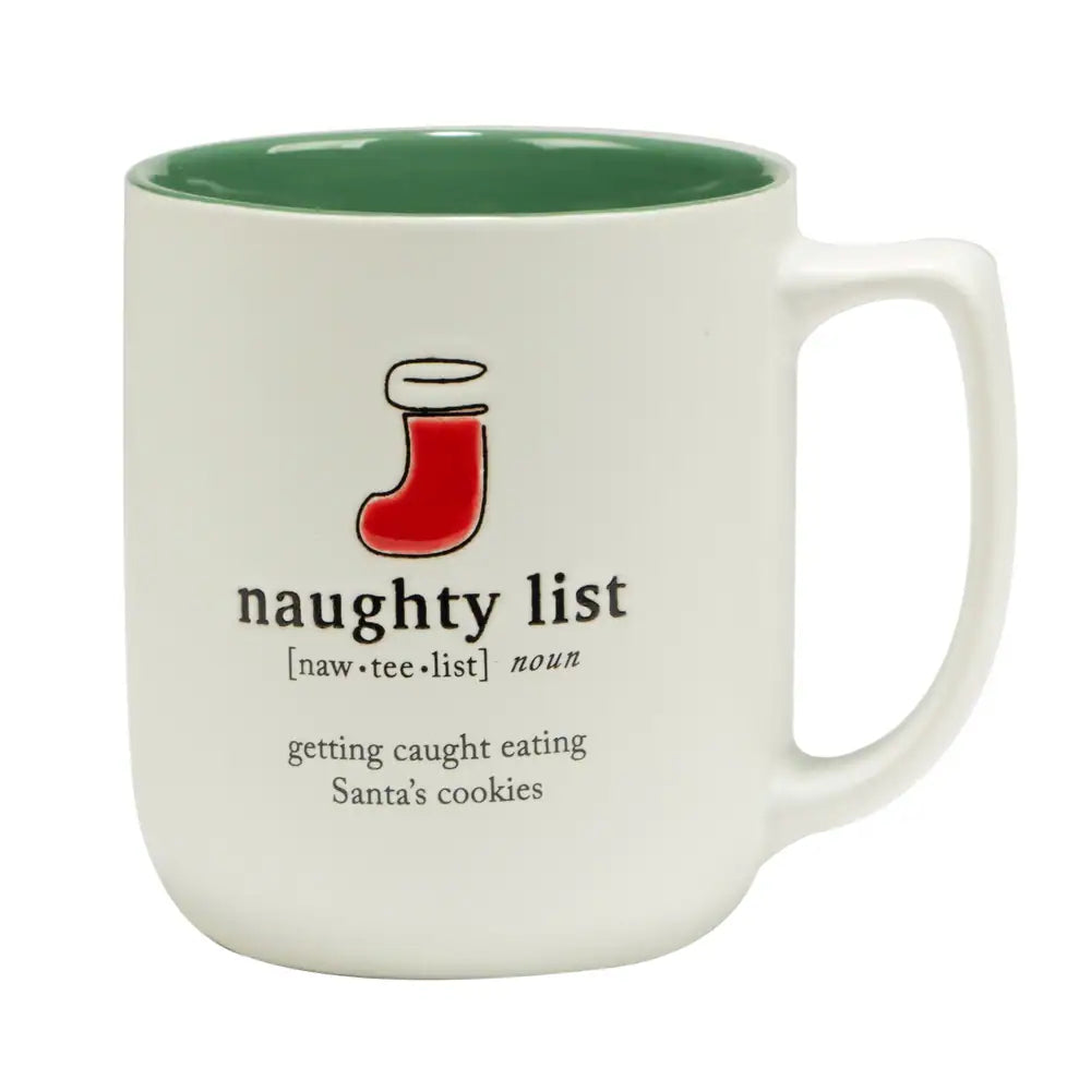 Christmas Fun Green Sayings 16 oz. Mugs,