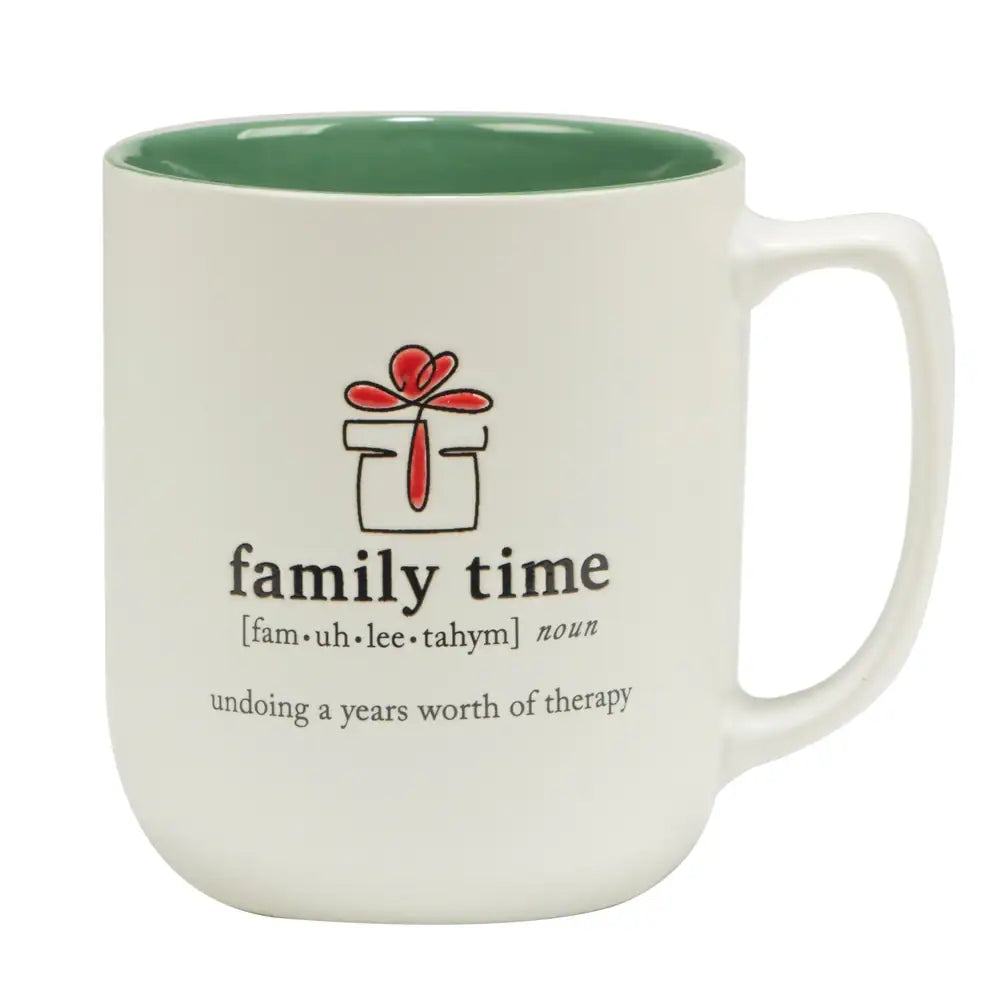 Christmas Fun Green Sayings 16 oz. Mugs,