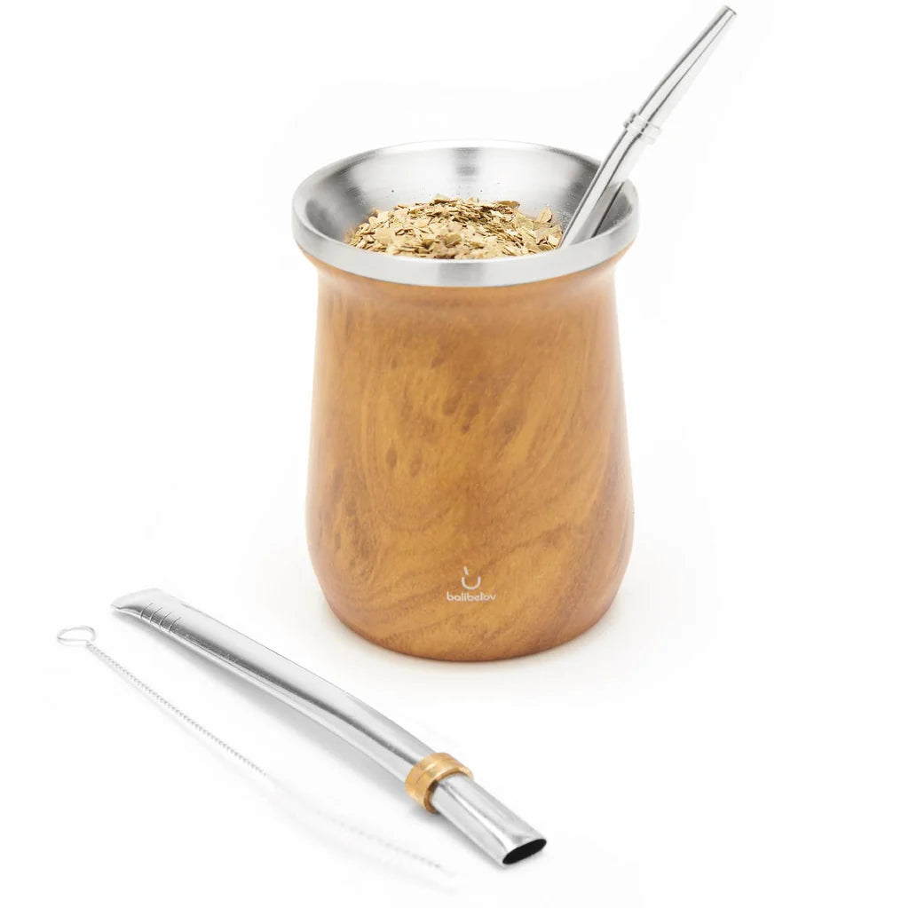 Elegante Stainless Steel Yerba Mate Gourd Set