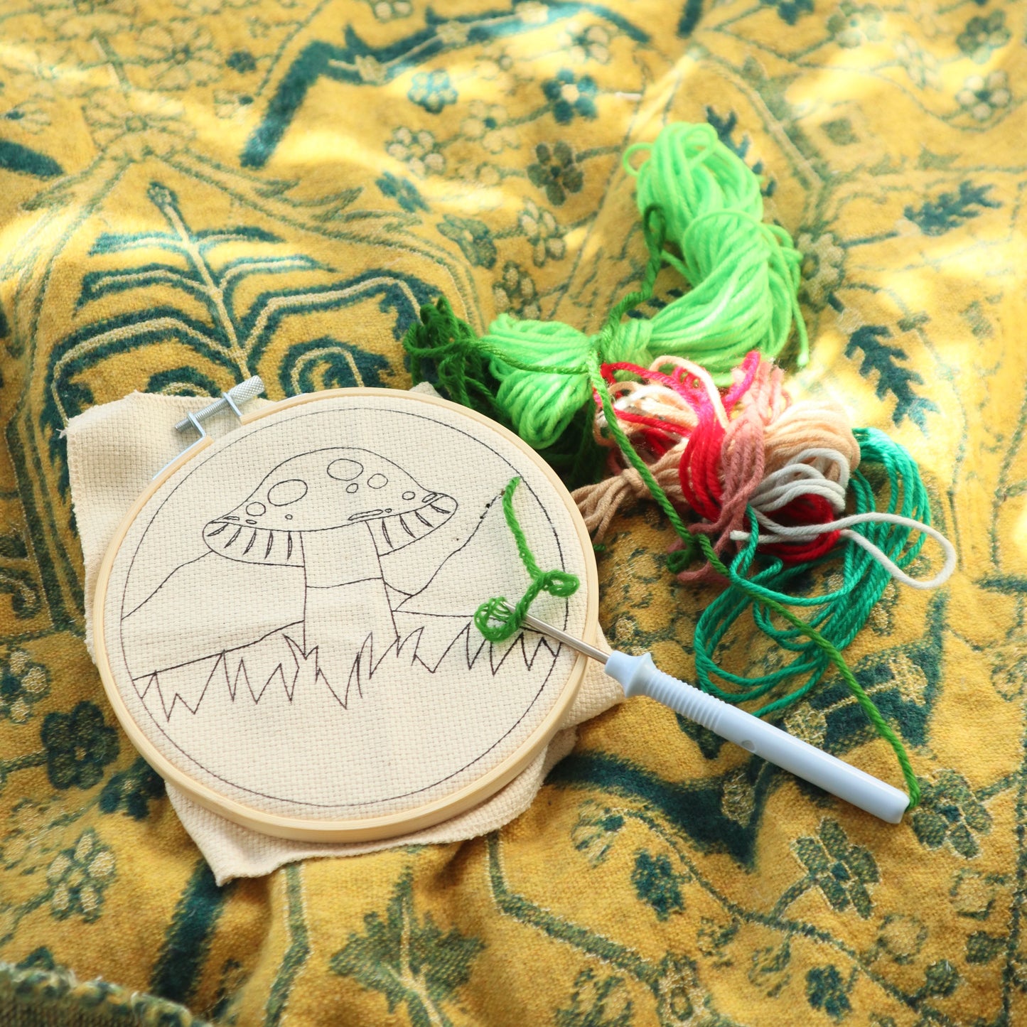 Needle Punch Kit -Mushroom