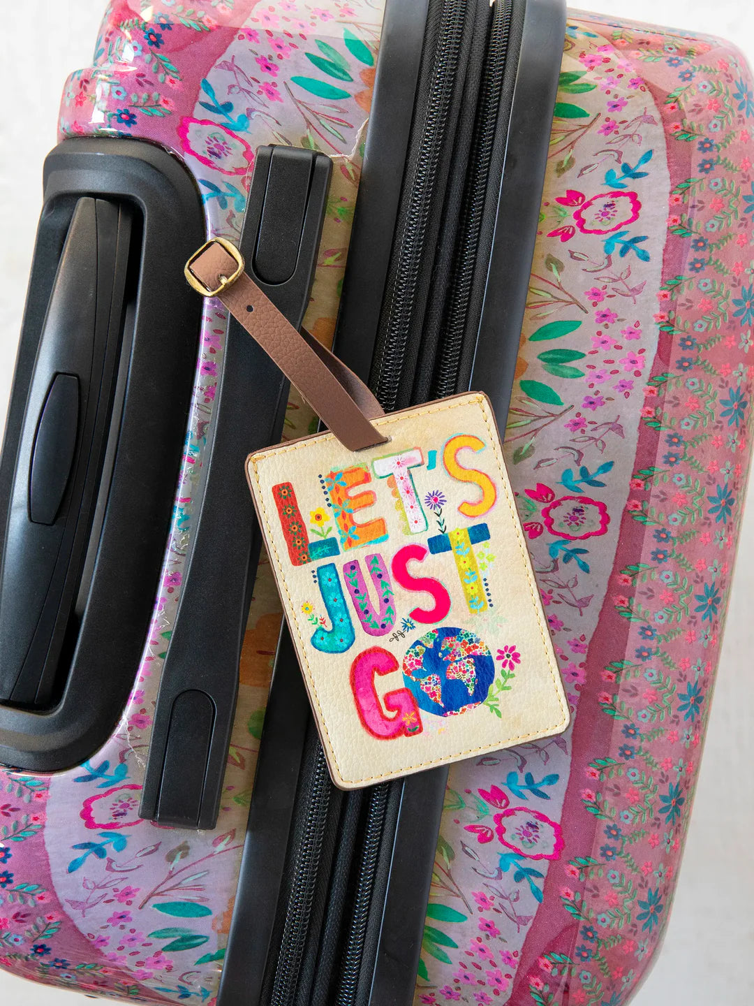 Travel Happy Luggage Tag