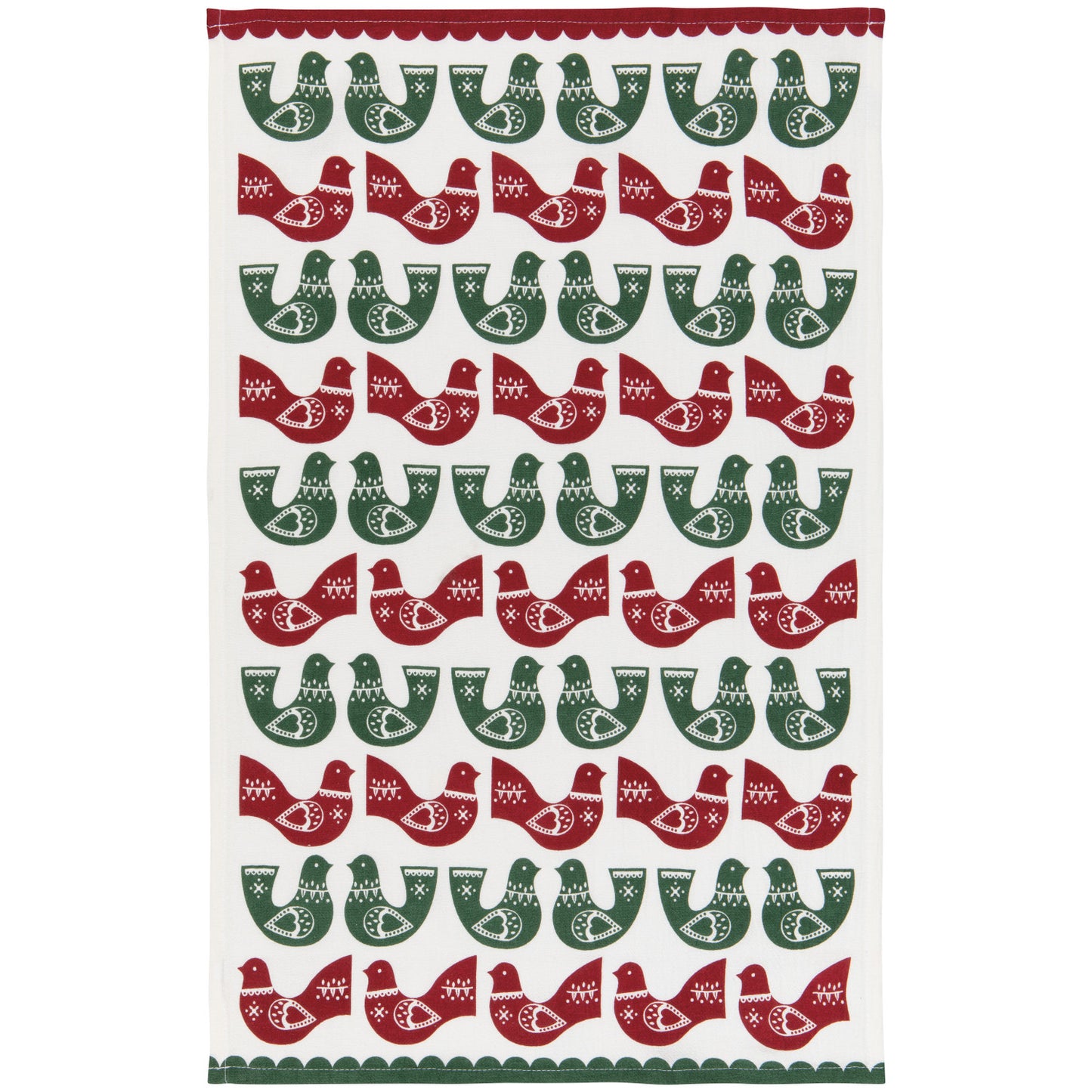 Folk Forest Christmas Bakers Floursack Dishtowels