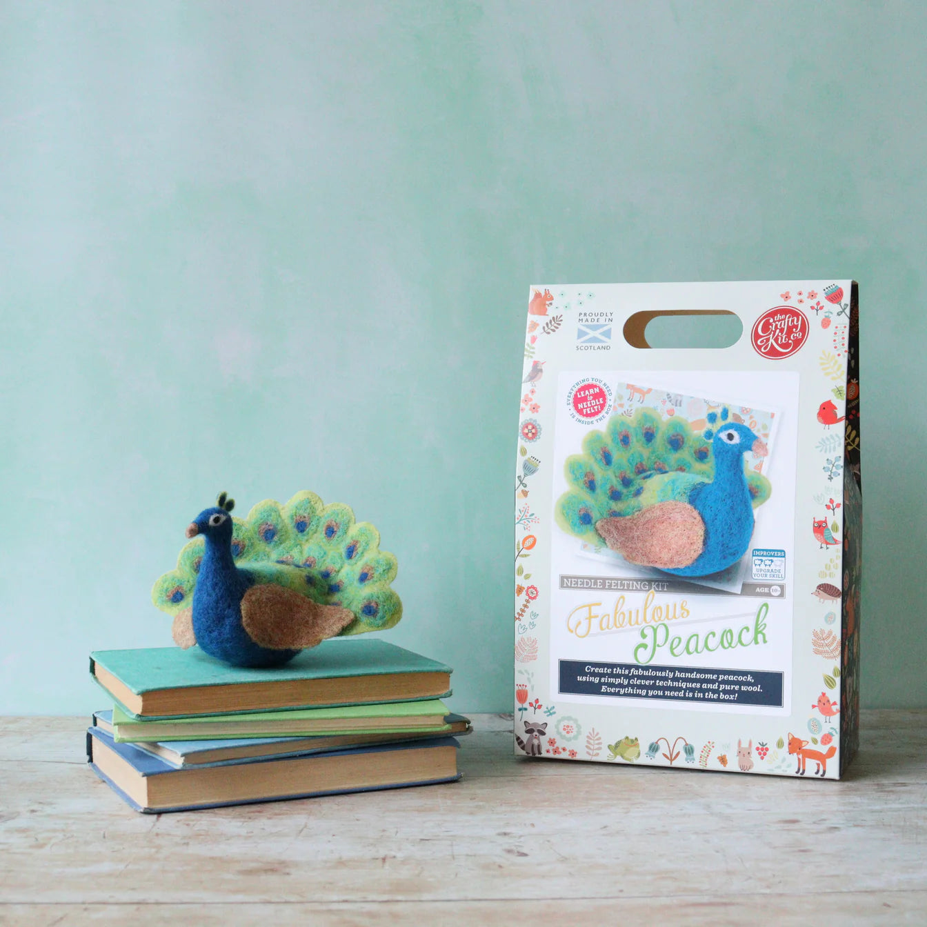 Fabulous Peacock Needle Felting Craft Kit