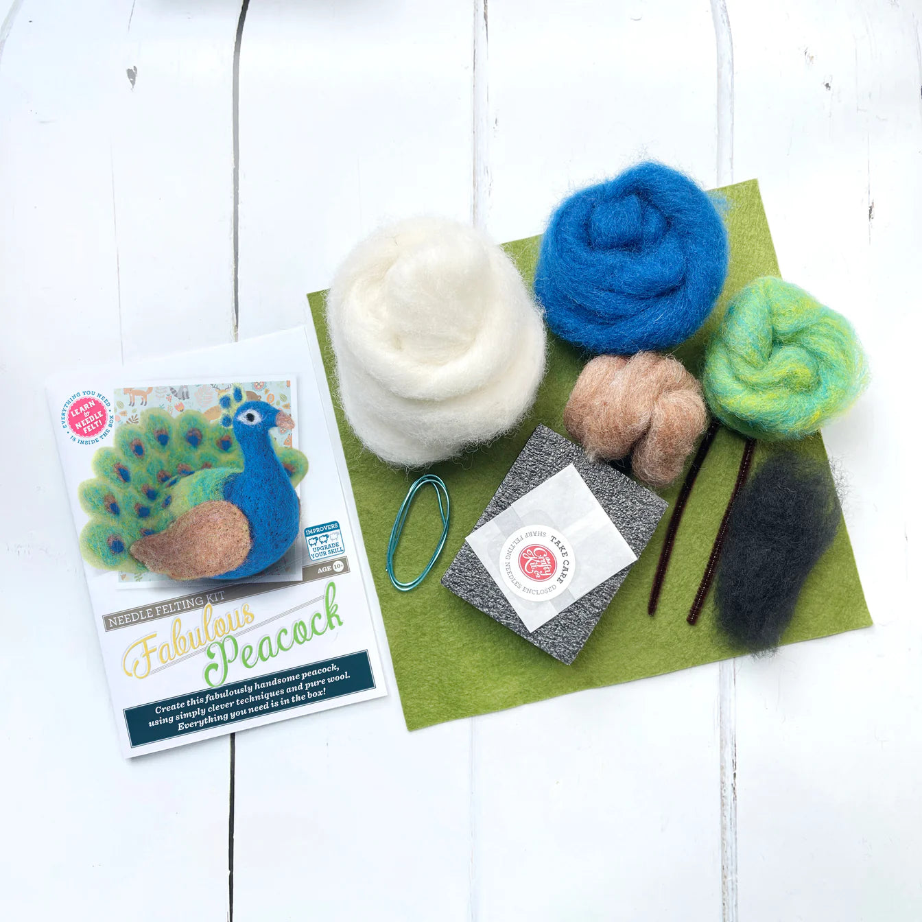 Fabulous Peacock Needle Felting Craft Kit