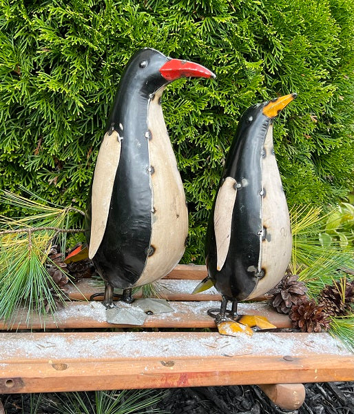 LARGE METAL PENGUIN (LEFT ONE)