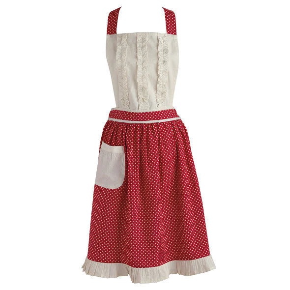 Vintage Apron Red Polka Dot