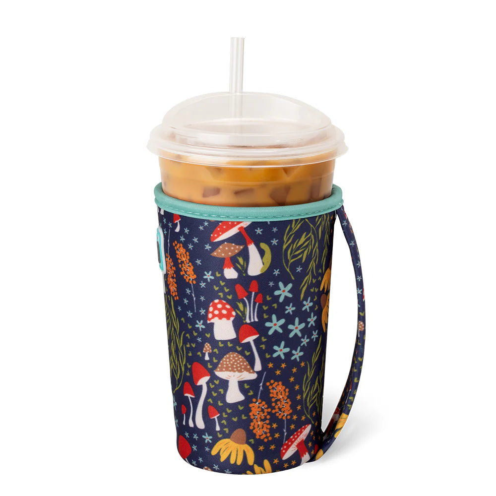 Medium Iced Cup Coolie - Mushroom Meadow
