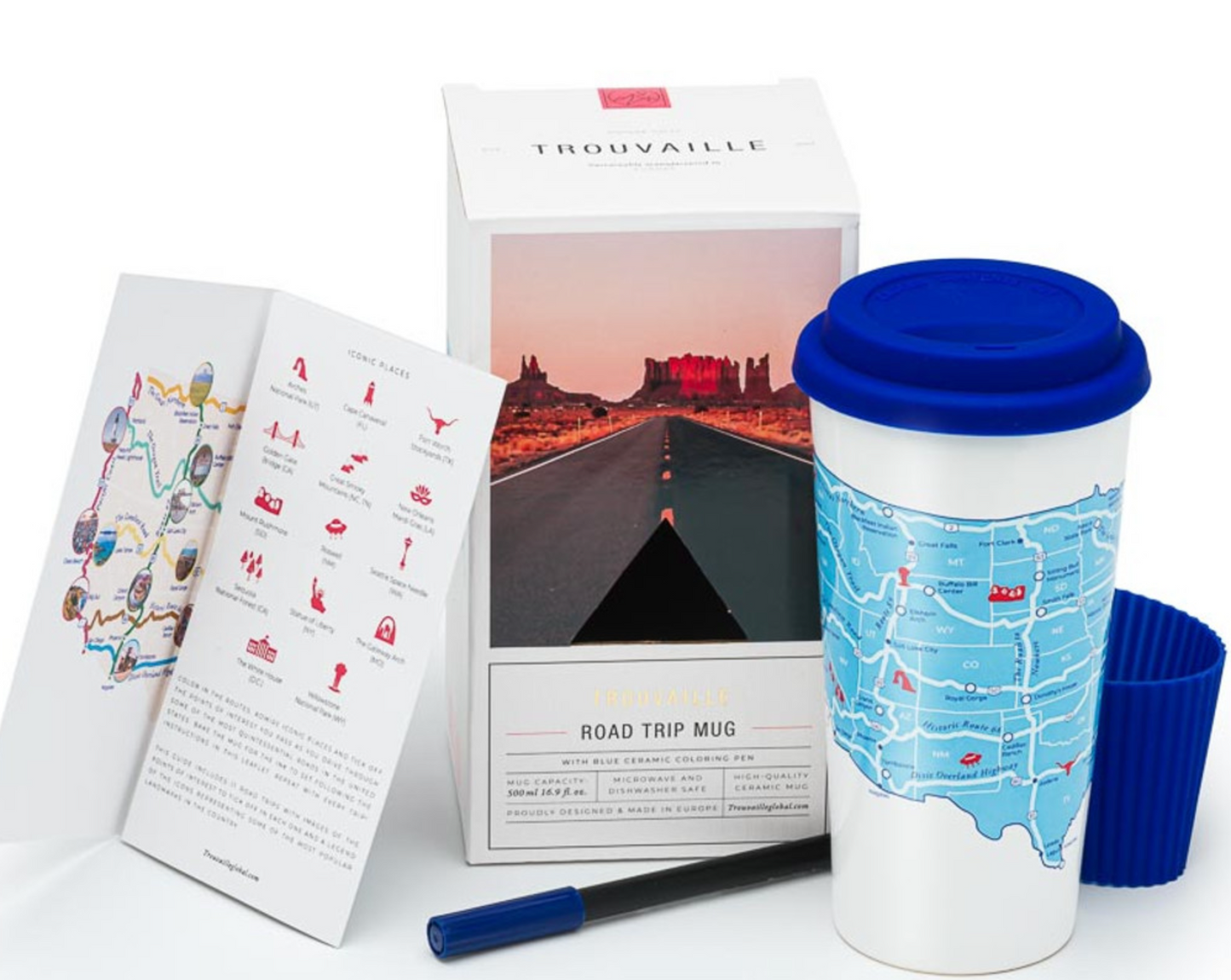 USA Road Trip Color In Mug