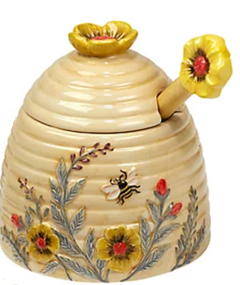 Certified International Bee Sweet 3-D Beehive Teapot