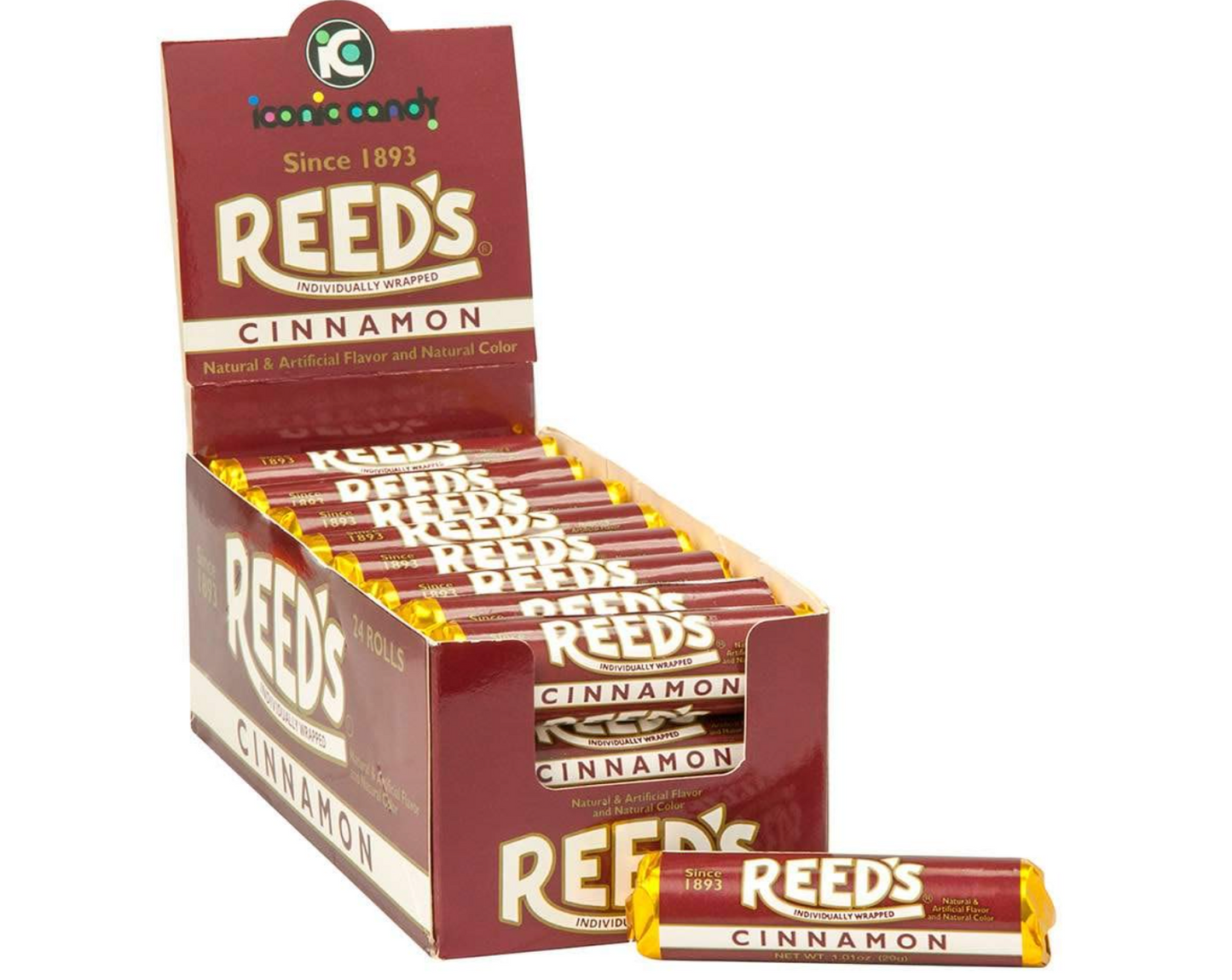 REED'S CINNAMON HARD CANDY 7 PC 1.01 OZ ROLL