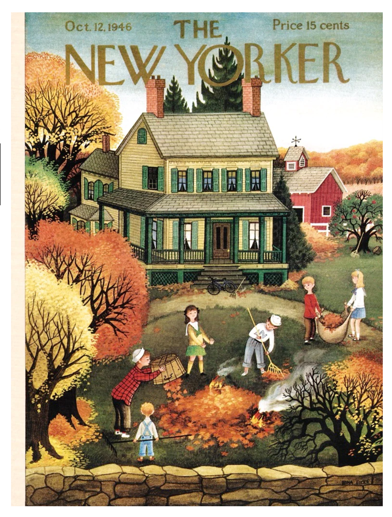 PUZZLE RAKING LEAVES