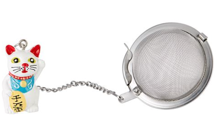 Tea ball, "Lucky Cat"