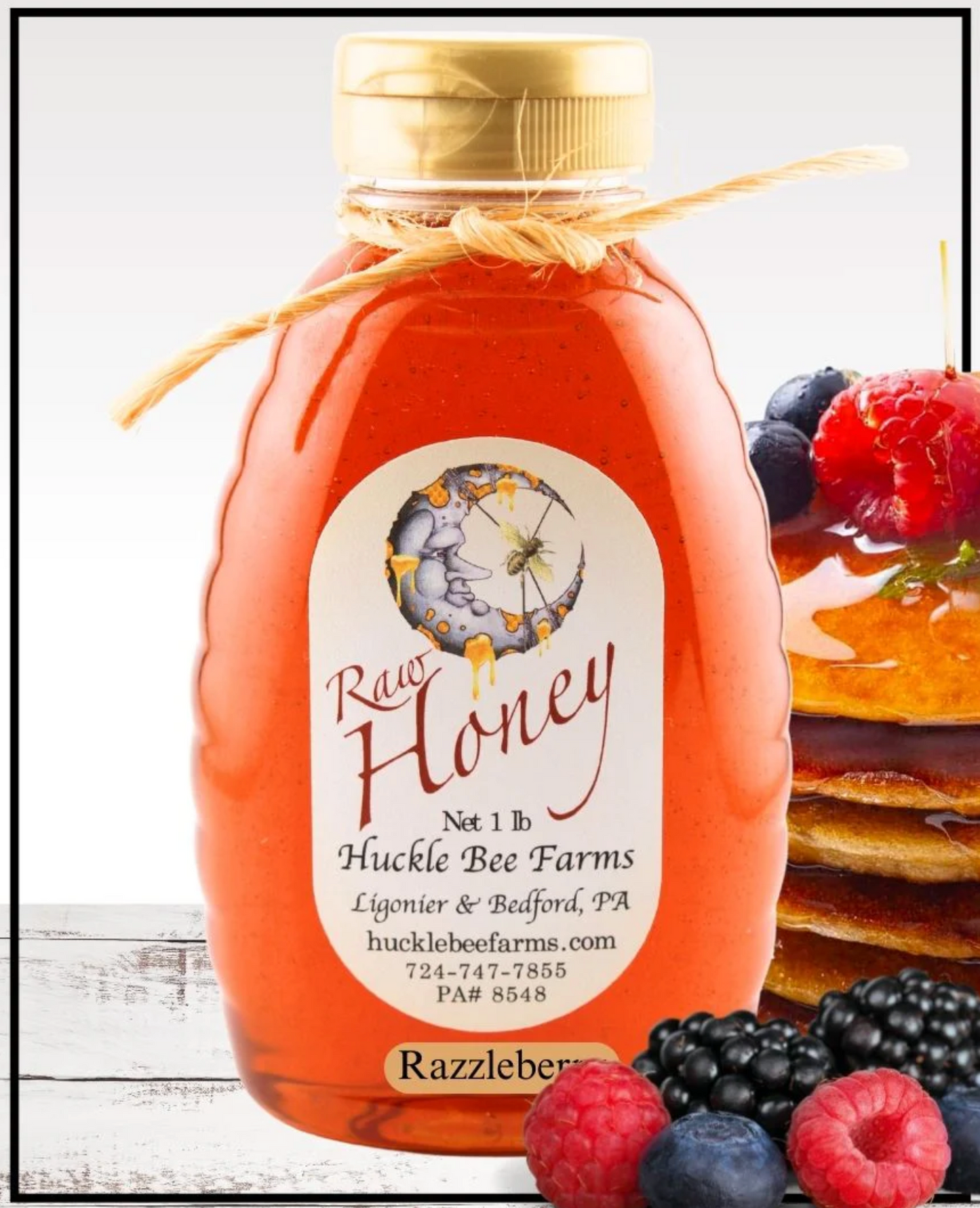 Infused Honey 1/2 Lb Size Bottle Huckle Bee Farms