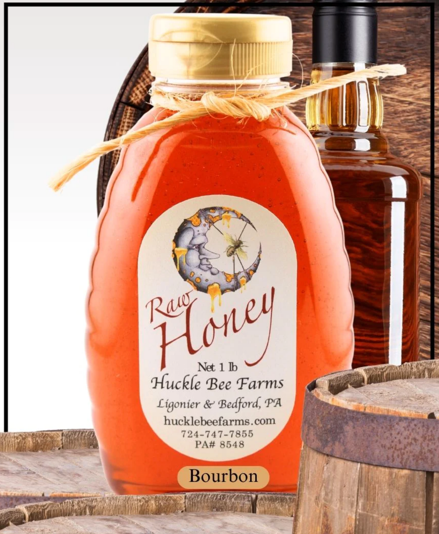 Infused Honey 1/2 Lb Size Bottle Huckle Bee Farms